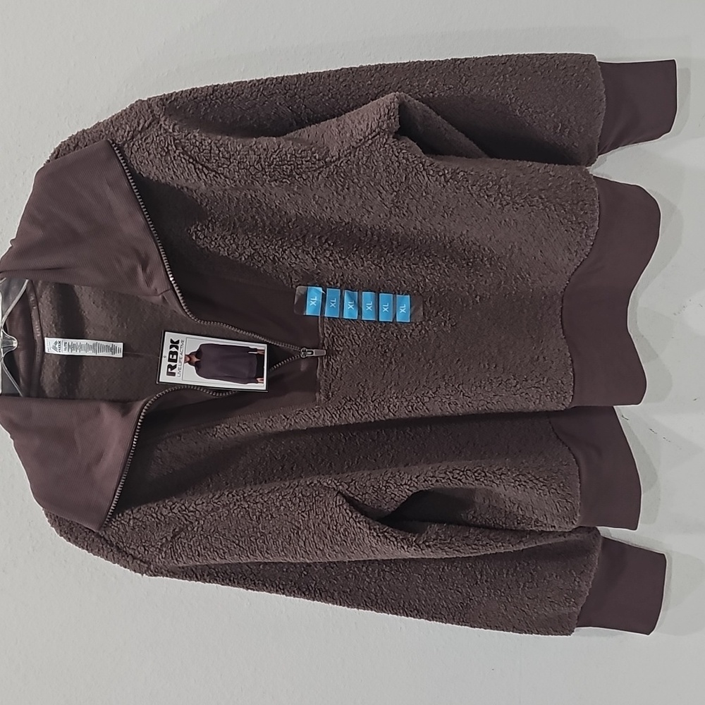 RBX Cozy Sherpa 1/4, Zip Pullover with Convertible turtleneck. Size XL  NWT.